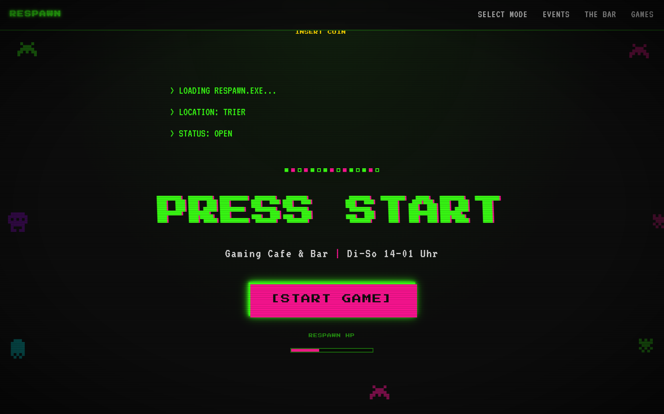 Stilvorschau Gaming Interactive, Webdesign-Beispiel für Gaming & Tech